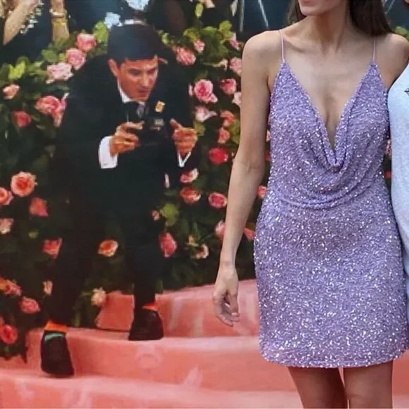 Retrofête Mich Sequin Mini Dress - Picture 3 of 13